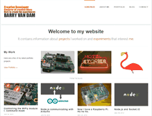 Tablet Screenshot of barryvandam.com